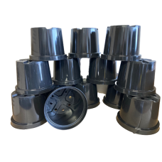 10 X 5L 5 Litre Plastic Plant Pots 9" Diameter 8" Deep